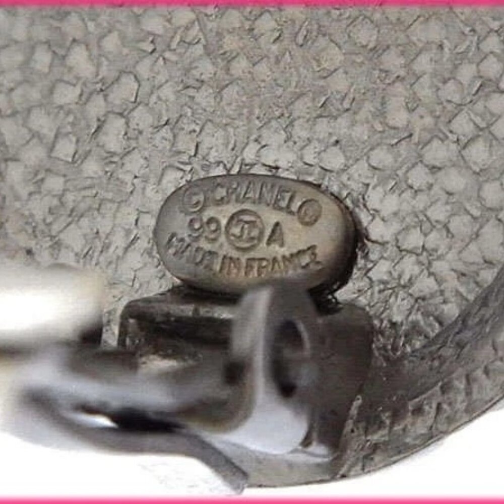CHANEL Earring Silver x Beige x Green Women Authentic secondhand - Picture 6 of 7